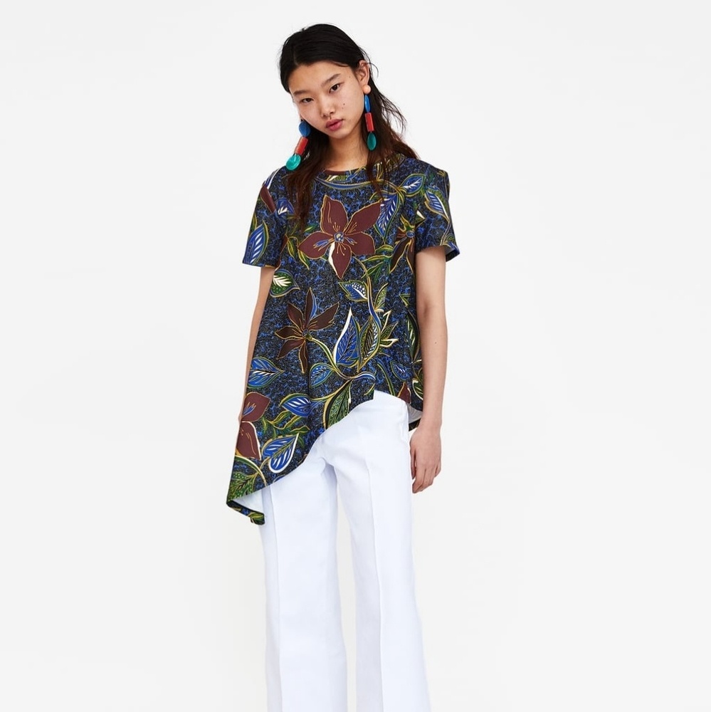 Asymmetric blouse